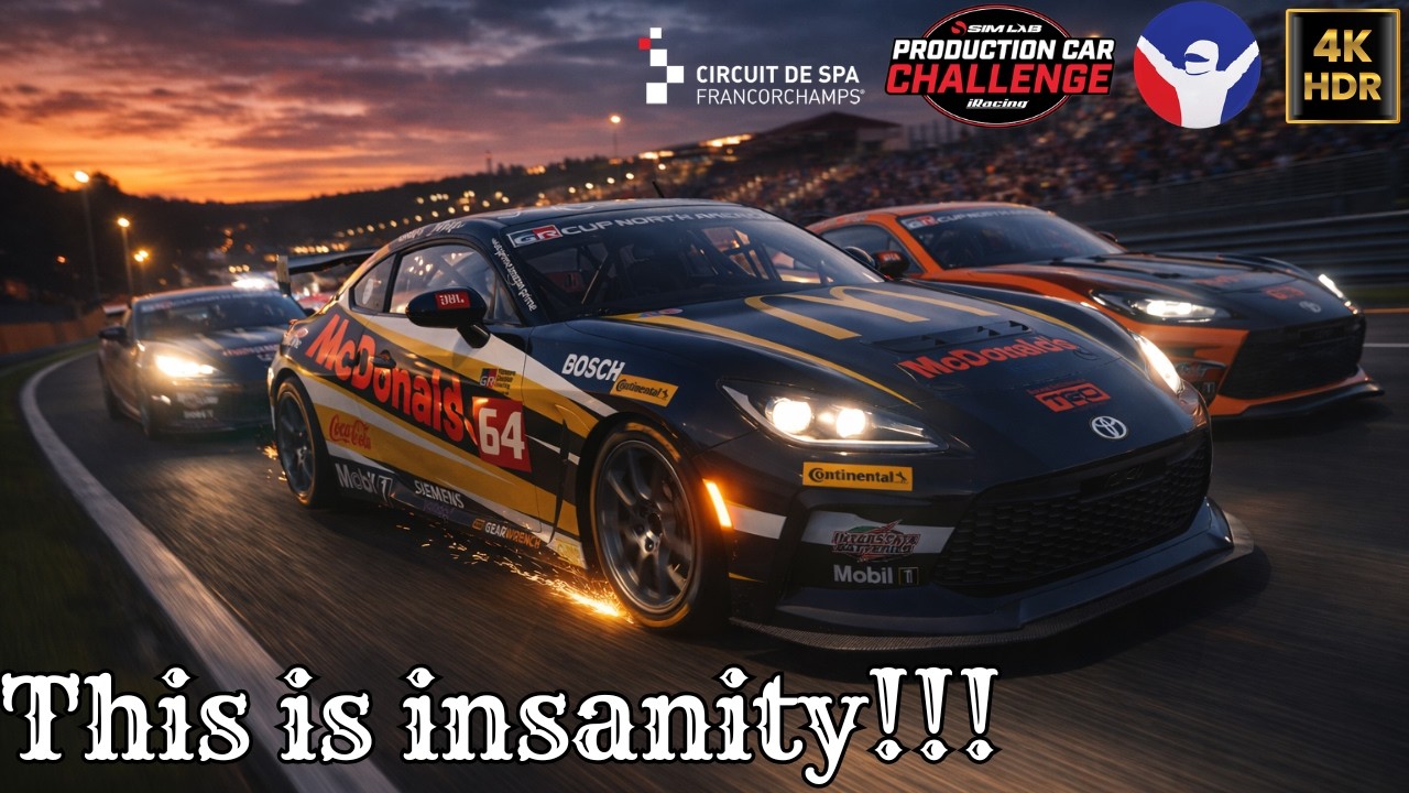 iRacing | Production Car Challenge by Sim-Lab | Toyota GR86 @ Spa-Francorchamps | 4K HDR