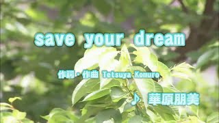save your dream - 華原朋美 (カラオケ) - YouTube