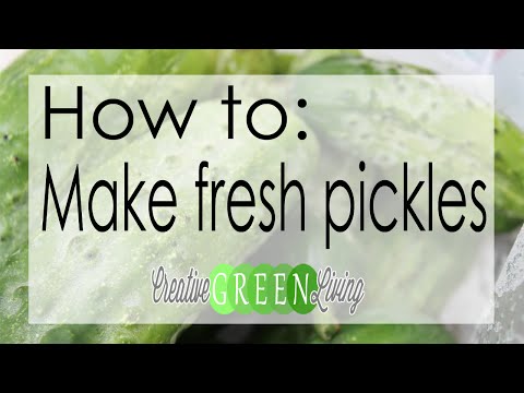 Video: How To Cold Pickle Cucumbers