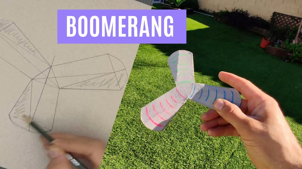 Cómo hacer un Boomerang de papel🥏 PASO a PASO - YouTube