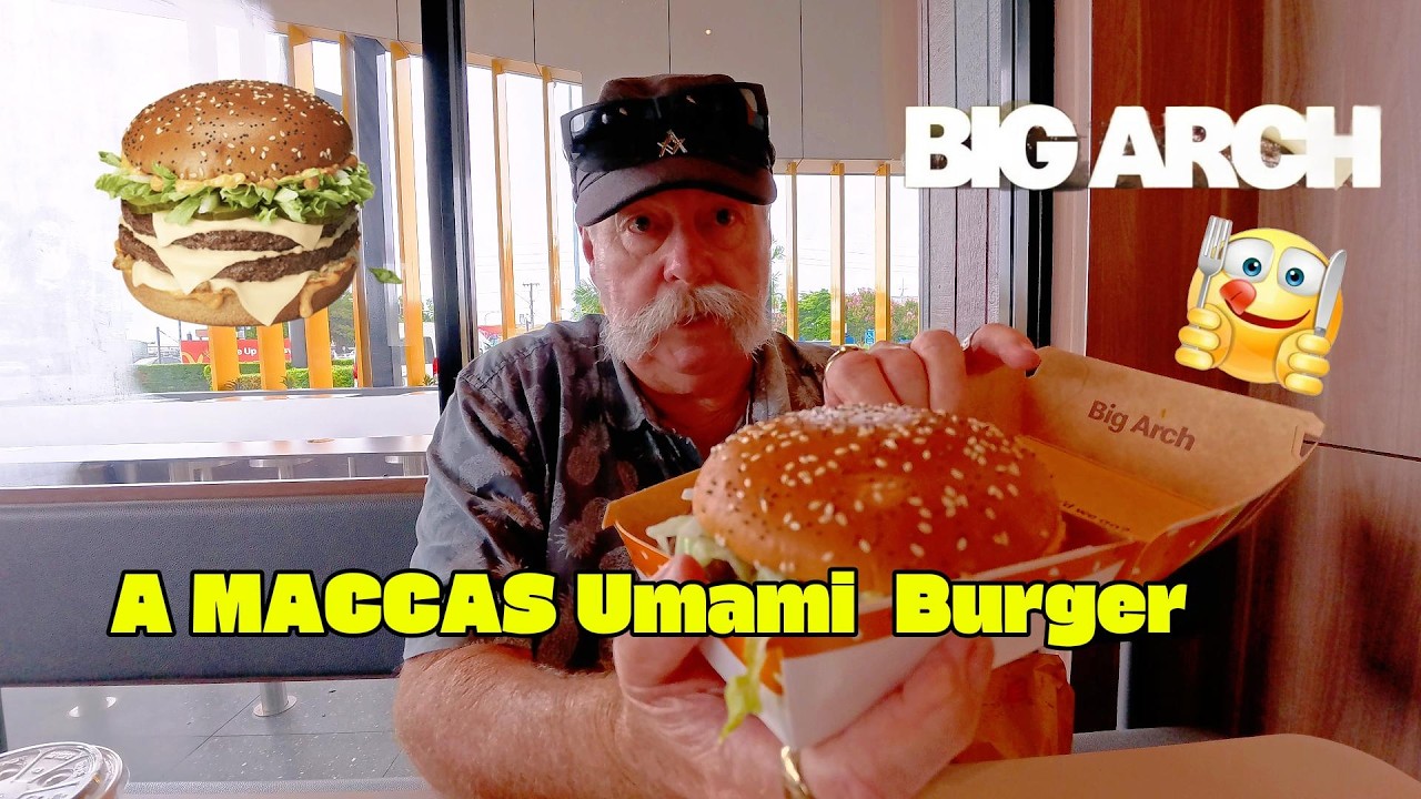McDonald’s BIG ARCH Burger Review 🍔 | Bigger Than a Big Mac? Honest Taste Test #budgetfriendlyeats
