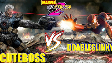 MvC2 Mvci Umvc3 CuteBoss vs DoableSlinky (Robot Team)  pt 1