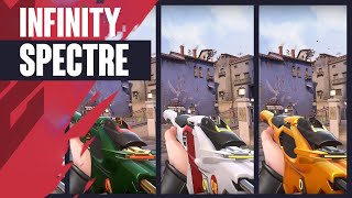 Infinity Spectre Skin Showcase [4K] - Valorant Battlepass Skins