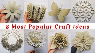 8 Best DIY Crafts with Paper Rolls  Amazing Handmade Decoration Ideas ♻ Easy Eco Paper Projects