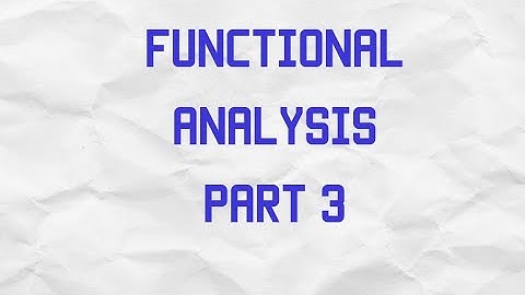 Pgtrb? Polytechnic trb functional analysis part 3