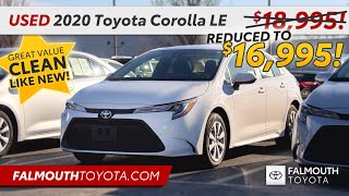 Used 2020 Toyota Corolla LE - $16,995 - Falmouth Toyota Used 2020 Toyota Corolla Pueblo Co Colorado Springs Co 222017a Sold