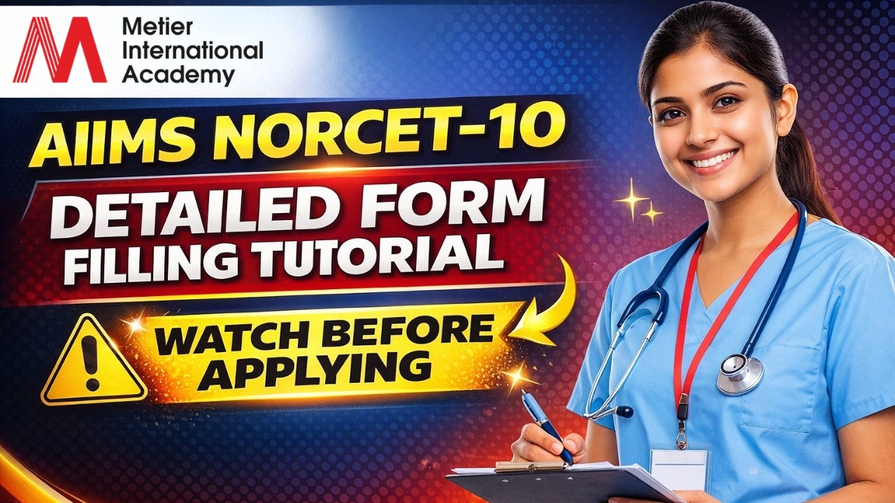 AIIMS NORCET-10 Detailed Form Filling Tutorial | Watch Before Applying ⚠️ Step-by-Step Guide