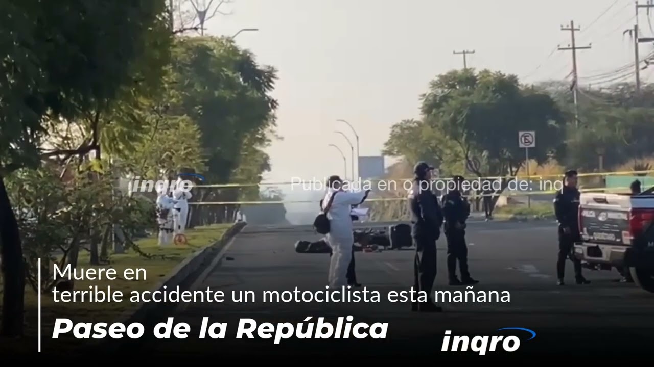 Terrible accidente deja un motociclista fallecido