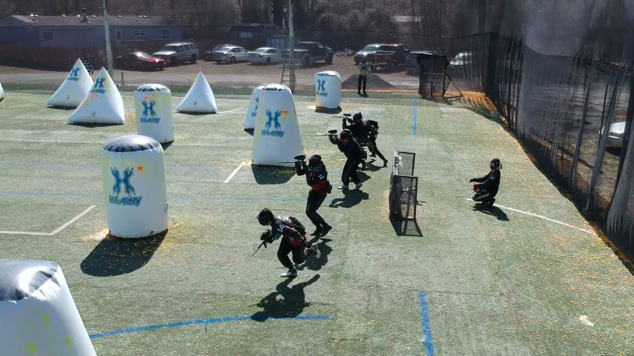 NR Paintball X-Ball Practice 3/13/21 Drone POV Arsenal X vs Charm City Chaos Game 2
