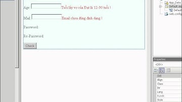 ( WEBFORM ASP.NET C# )Video hướng dẫn validate và truyền dữ liệu