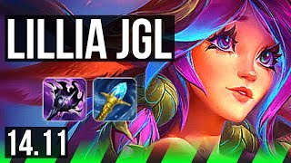 LILLIA vs REK'SAI (JGL) | Rank 2 Lillia, Rank 10, 12/3/10 | KR Challenger | 14.11