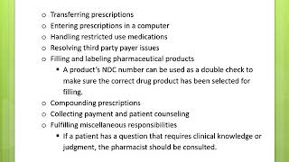 Pharmacy Technician Program Chapter 3