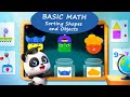 Baby Panda Learning Academy #15 - Basic Math - Sorting Shapes and Objects | BabyBus Games