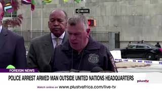 Police Arrest Armed Man Outside United Nations Headquarters | FOREIGN
