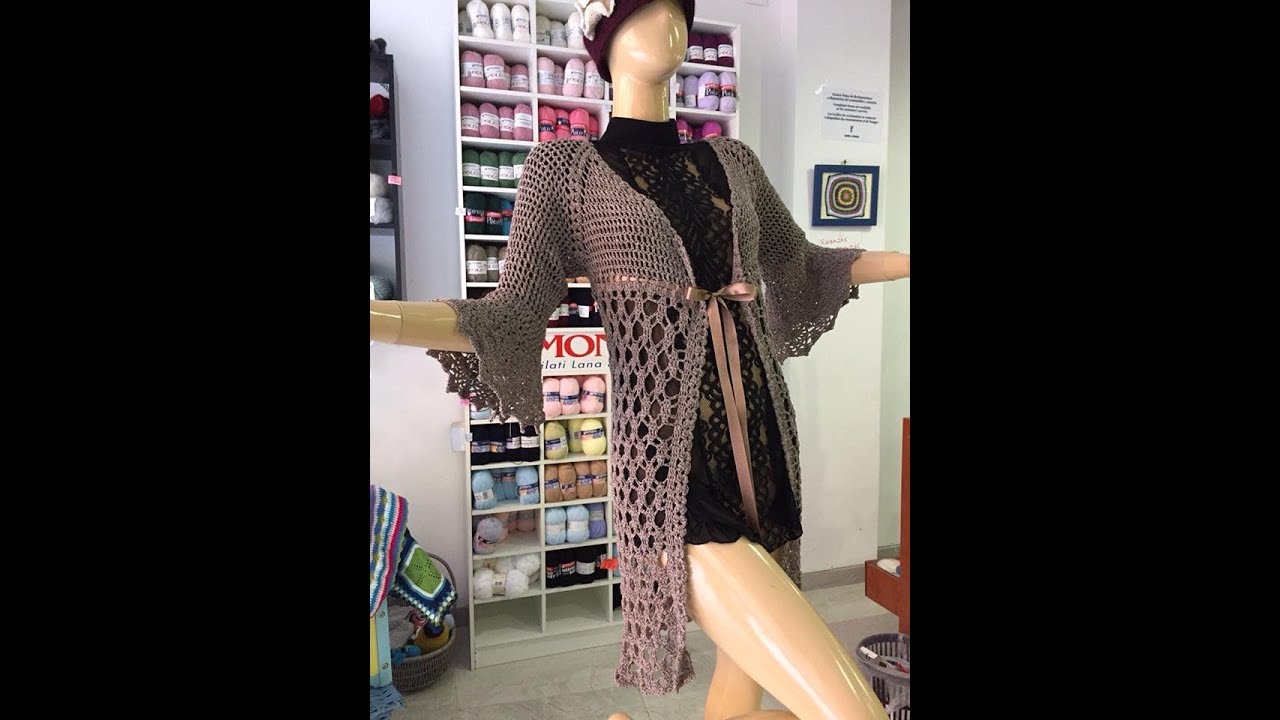 crochet tutorial saco chaqueta  facil