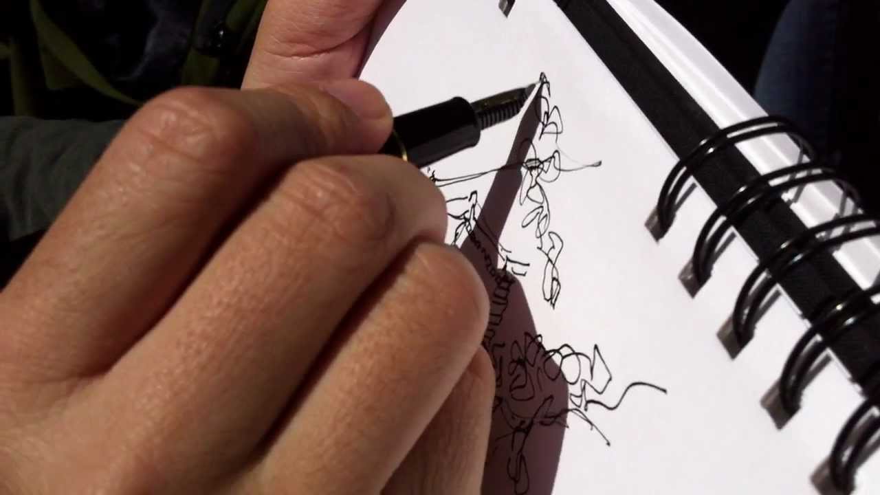 SKETCH with SAILOR FOUNTAIN PEN YouTube