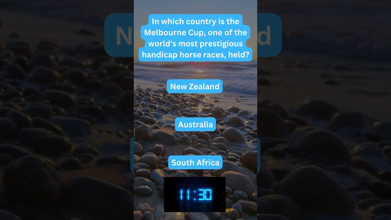 🏇🌏 Racing Trivia: Which Country Hosts the Famous Melbourne Cup? 