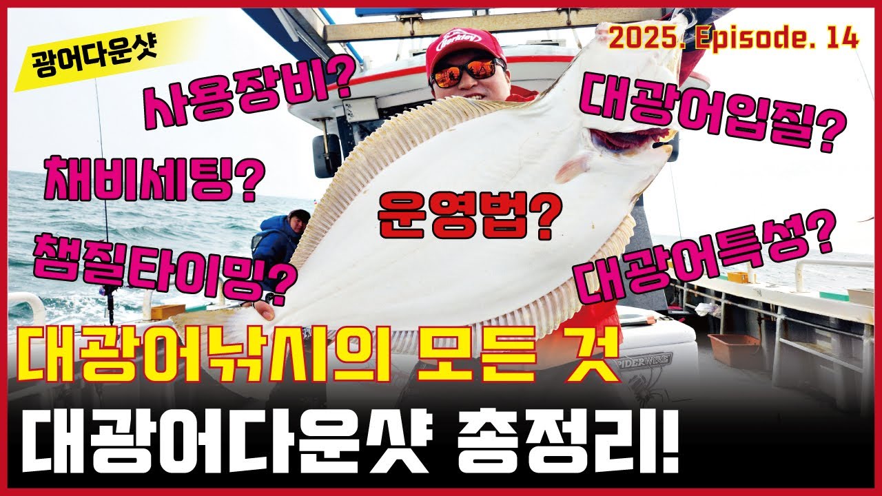 광어다운샷 - 대광어낚시에 대한 모든 것! (대광어다운샷 총정리)