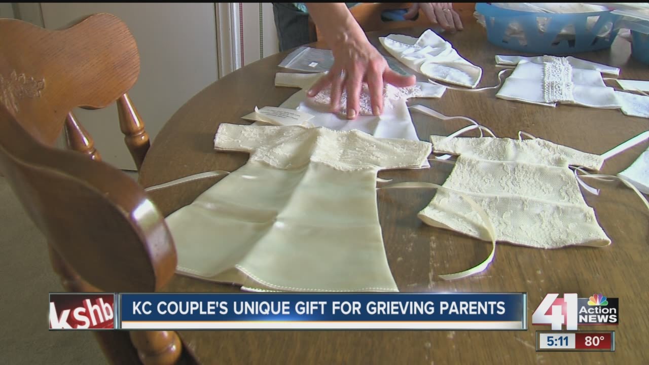 KC couple makes angel gowns