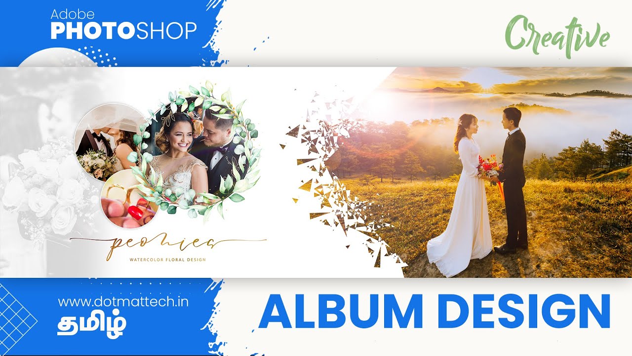 Create wedding album design in Tutorial Tamil YouTube