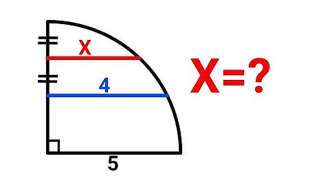 Can you find the value of X? ( Quarter Circle) #geometry #mathematics #mathspuzzle #maths