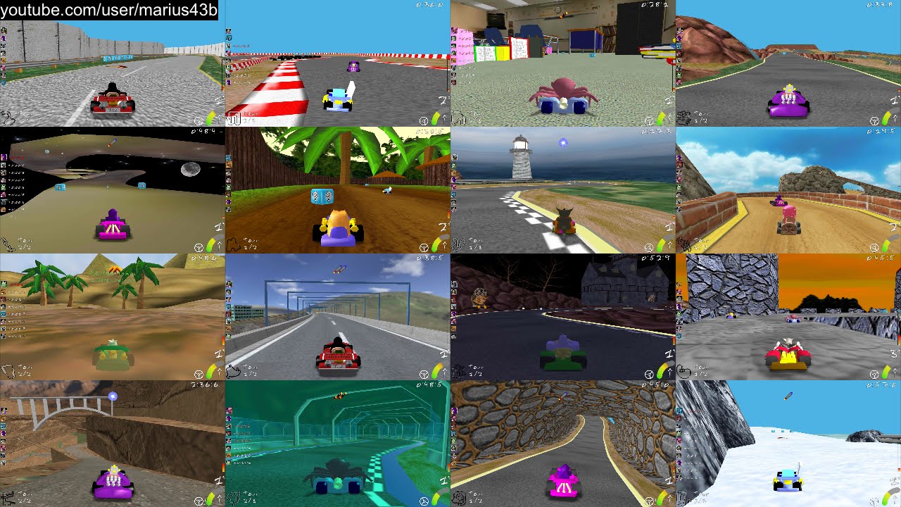 SuperTuxKart 0.5 - every track - YouTube