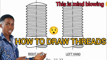 The ultimate guide to draw a screw thread in engineering drawing #engineeringdrawing