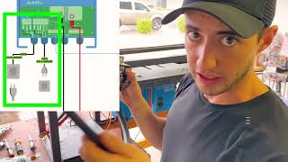 Blue Sea 8077 DIY Off-grid camper van electrical system install (AC main on/off breaker switch)