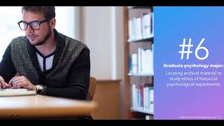 First-year psychology major  using ProQuestOnePsychology