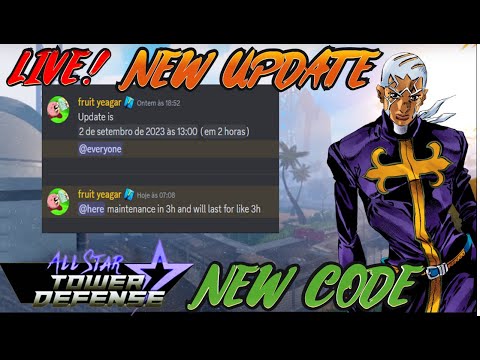 🔴[LIVE] NOVA ATUALIZAÇÃO AGORA ALL STAR TOWER DEFENSE +E NEW CODE + PUCCI  7 STAR 