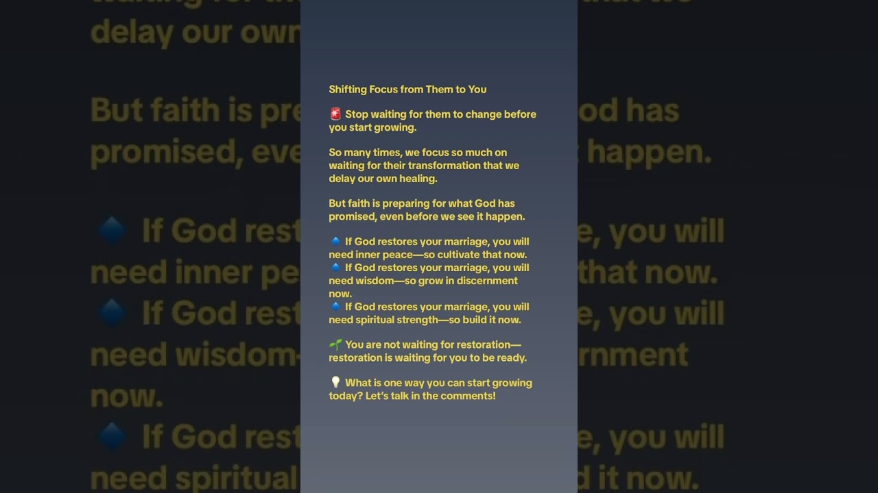 What if the healing starts when you stop focusing on them—and start focusing on you?