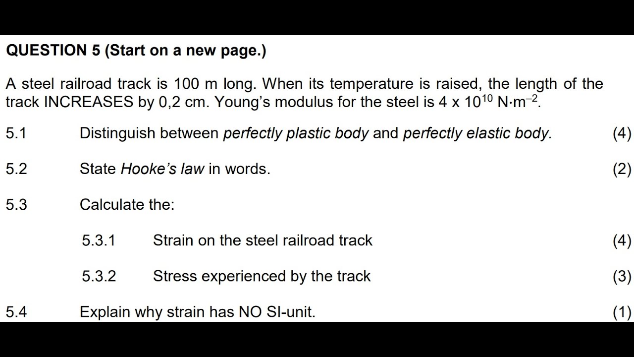Q5: Modulus to stress