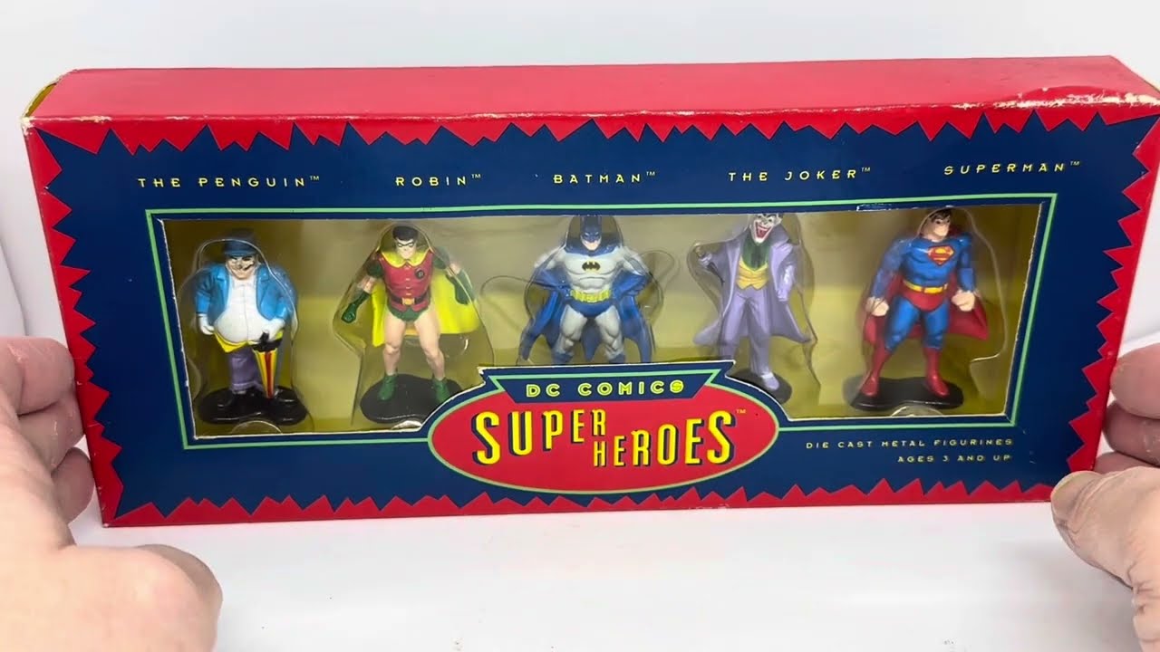 DC UNIVERSE 5 セット Vintage 1993 DC Comics Classic Super Heroes Die Cast Metal