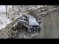 Car in creek, driver injured-02-01-13-Rich