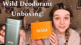 Wild Deodorant Unboxing| Natural PlasticFree Deodorant!!