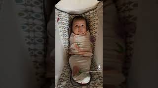 Baby crying to moms singing