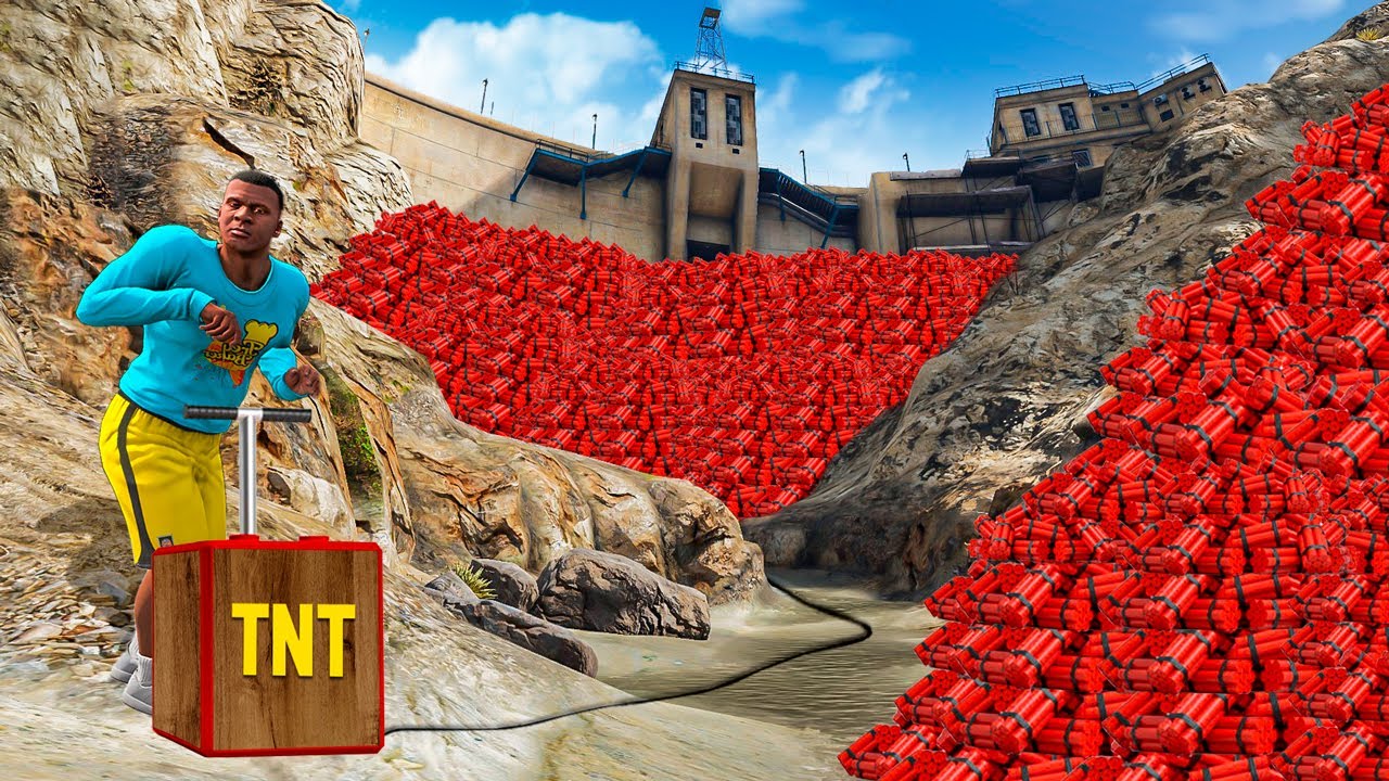 EXPLODI A BARRAGEM NO GTA 5 - YouTube