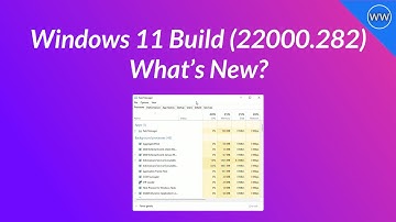 Windows 11 Build Update 22000.282: AMD Performance Fix, Taskbar Fix and More