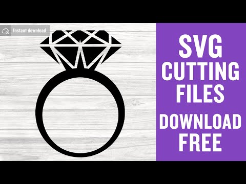 Ring Free Svg Wedding Svg Free Diamond Svg Instant Download Shirt Design Free Vector Files Clipart Freebies Png Eps Dxf Files 0188 Freesvgplanet