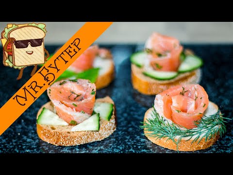 Festive Sandwiches with Red Fish Roses