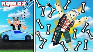 Araba ile Uçup Kemiklerini Kır ve Oyunu Bitir!! - Panda ile Roblox Broken Bones Mayhem