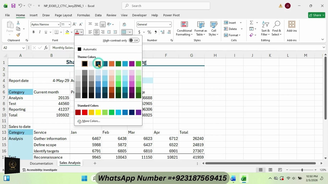 New Perspectives Excel 365 | Module 2: SAM Critical Thinking Project C Sharma Cybersecurity