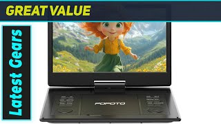 POFOTO 15.7 Portable DVD Player: Best Travel Entertainment