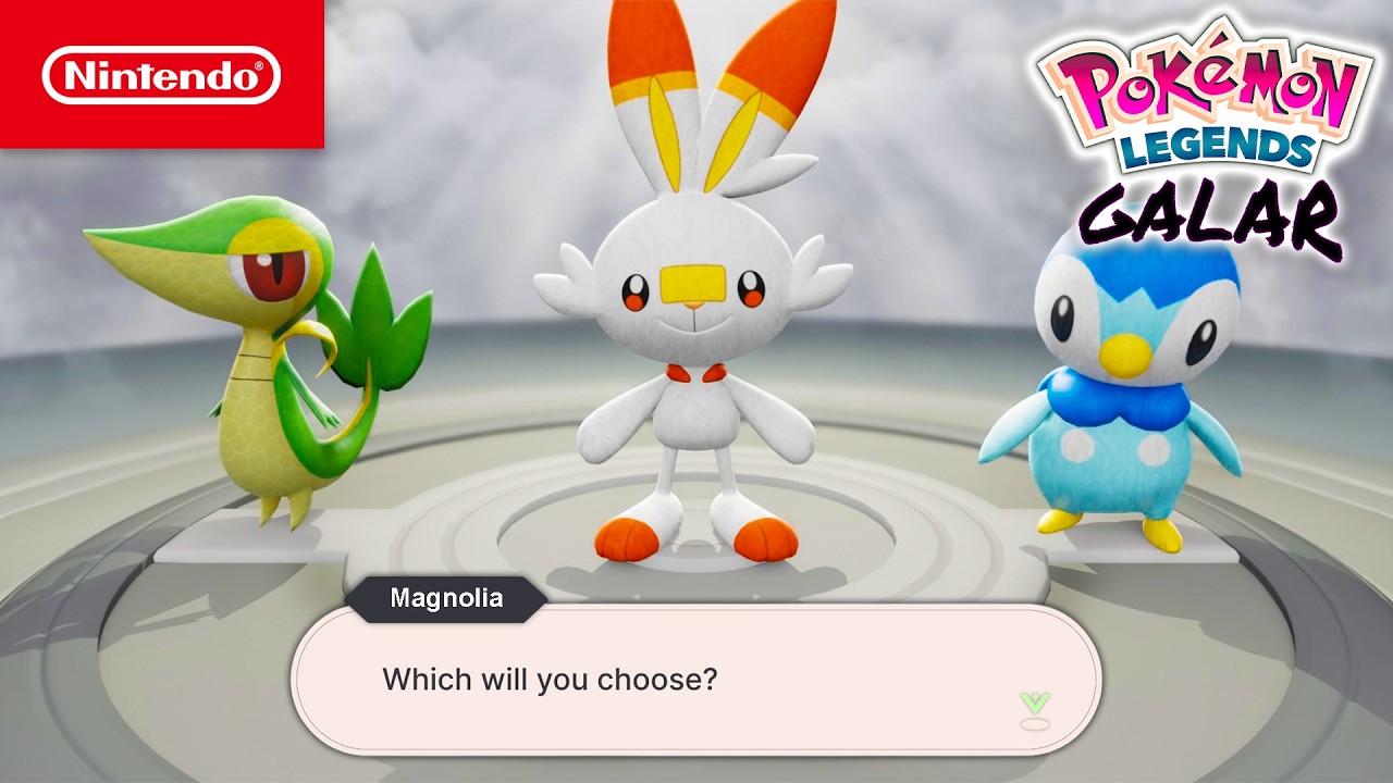 Утекла информация о новых стартовых покемонах из региона Галар в игре Pokémon Legends!