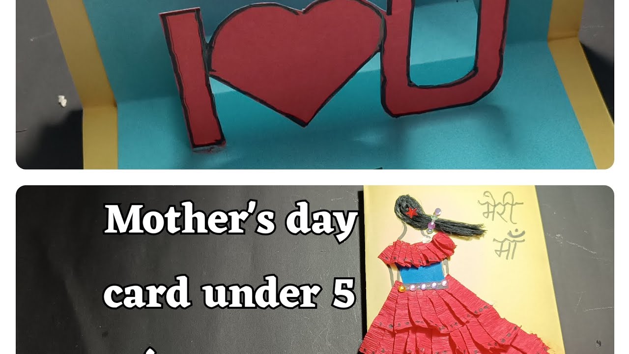 ll Easy Mother's day card making craft ideas ll 