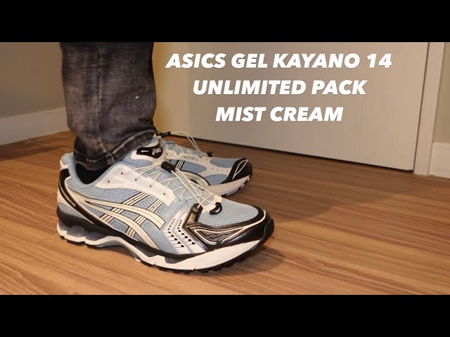 人気 ☆ASICS☆ UNLIMITED GEL-KAYANO 14 MIST CREAM ASICS GEL KAYANO 14 UNLIMITED PACK MIST CREAM COLORWAY SHOE