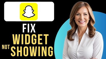 QUICKLY FIX SNAPCHAT WIDGET NOT SHOWING 2025 UPDATED GUIDE!
