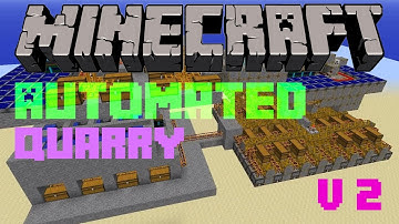 Minecraft - Redpower 2 Frames Showcase: Automated Quarry V2 (Fully movable in 6 directions!)