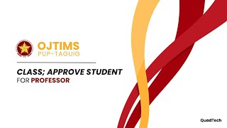 17. PROFESSOR: CLASS; APPROVE STUDENT