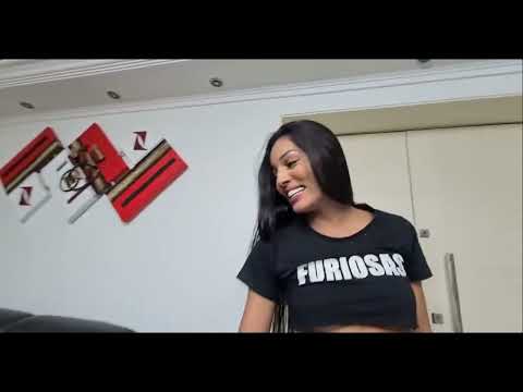 Two Brazilian Girl Friends Making Kisses